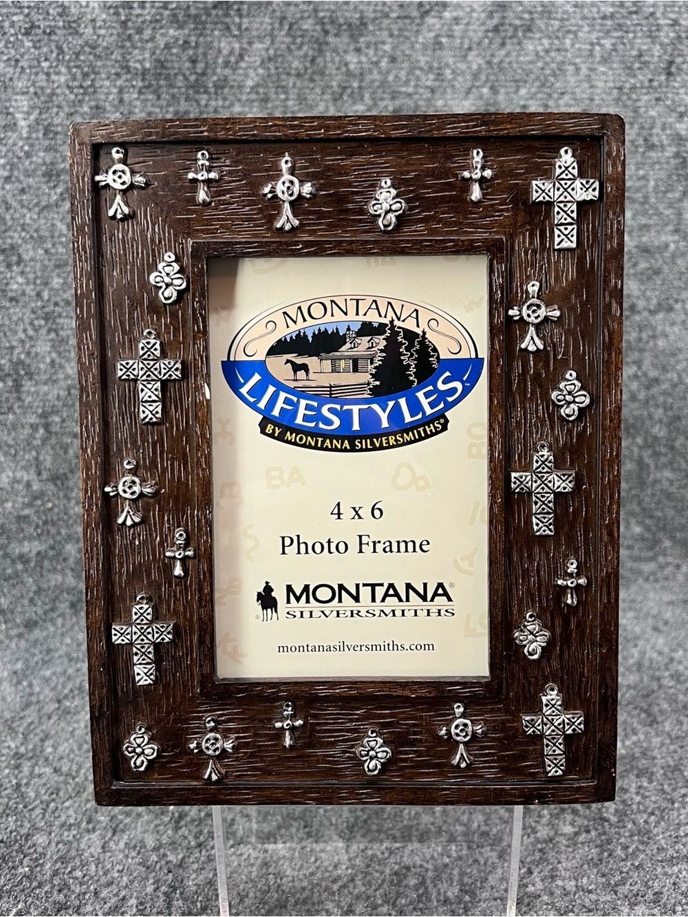 Montana Silversmiths Antiqued Cross 4x6 Frame PH70 Heavy 2012 Western Cowboy
